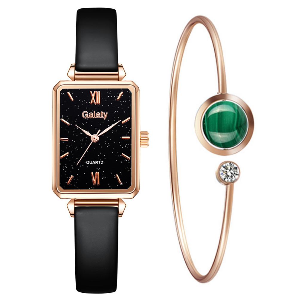 Lvpai Brand 2pcs Set Women Bracelet Watches Women Dress Ladies Wrist Watch  Luxury Rose Gold Quartz Watch Set Zegarek Damski - Quartz Wristwatches 