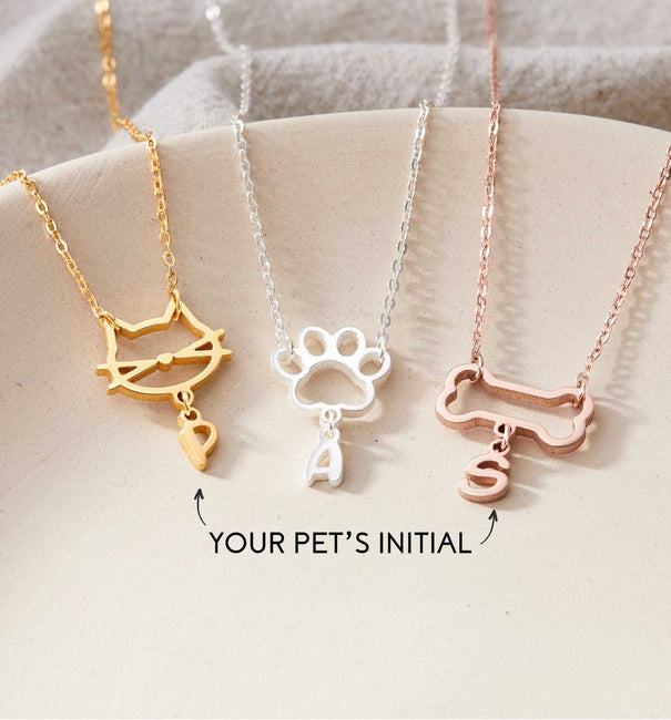Pet Initial Necklace