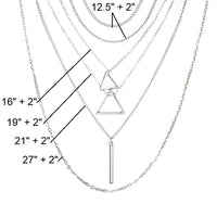 Double Triangle Necklace